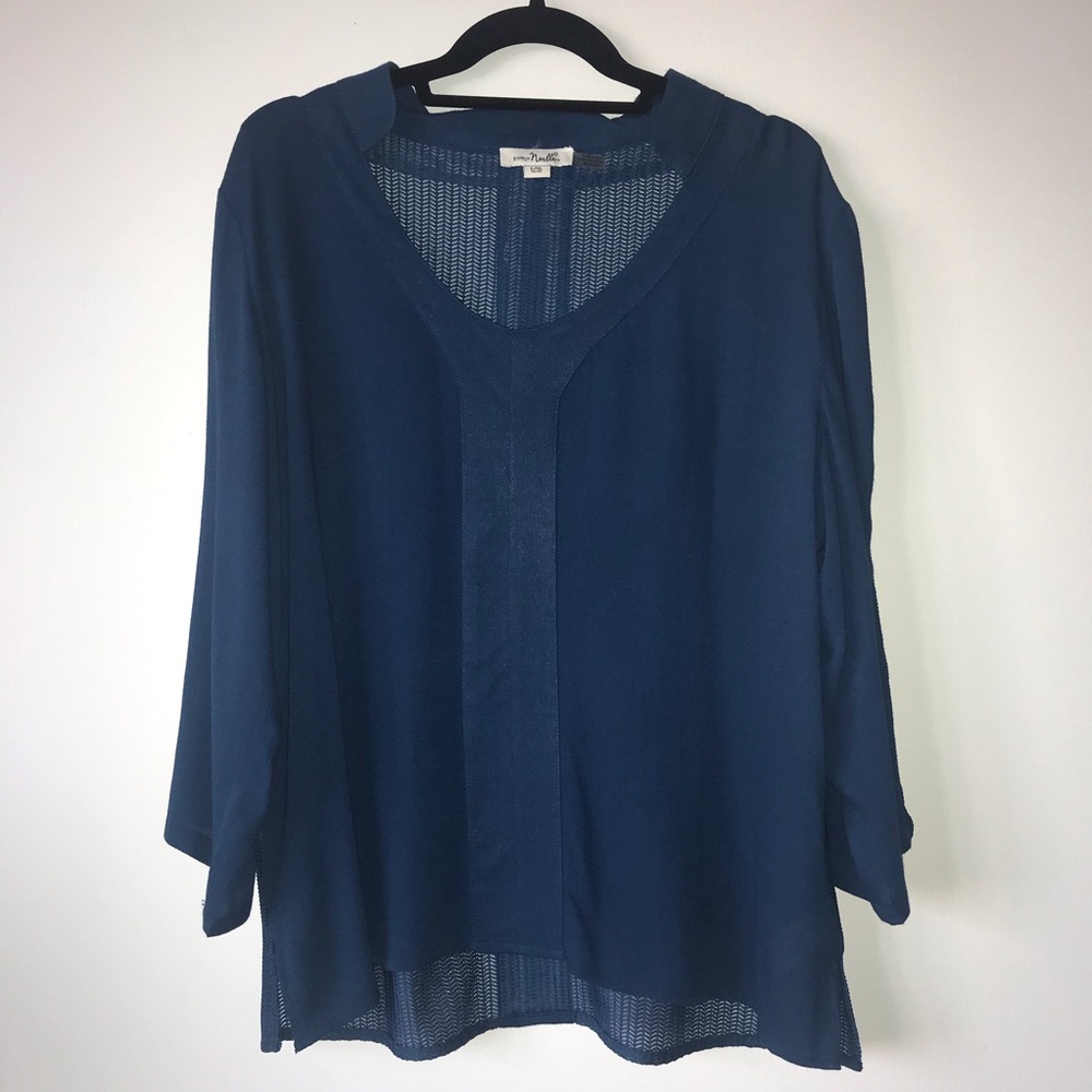 Simply Noelle  3/4 Sleeve Blouse L/XL